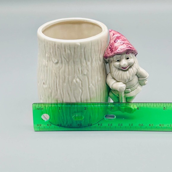 Enesco 1979 Ceramic Tree Stump Gnome Handled Cup. - Picture 8 of 8